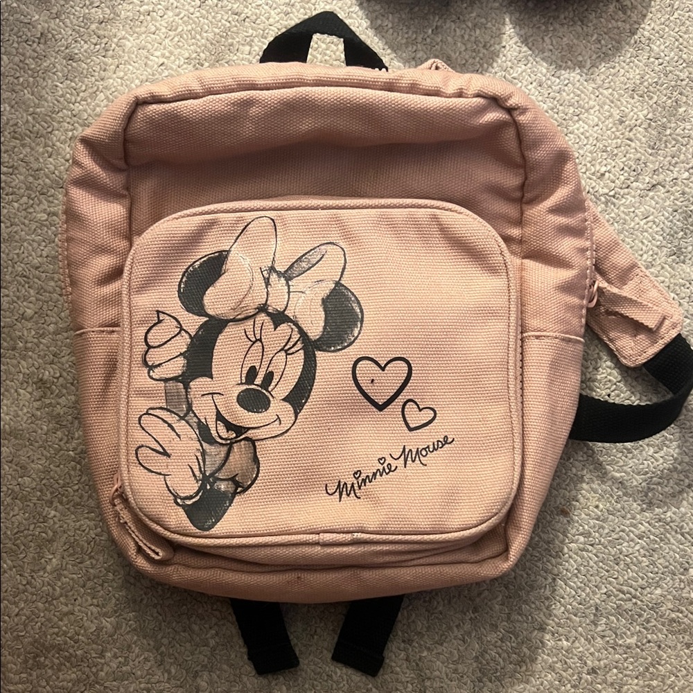 Zara Minnie Mouse Kids Backpack - Light Pink